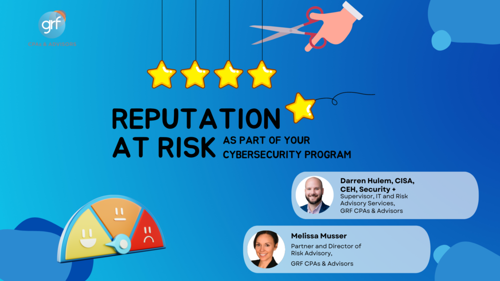 Security Reputation W406: Reputation Risk as Part of Your Cybersecurity Program – UST ...